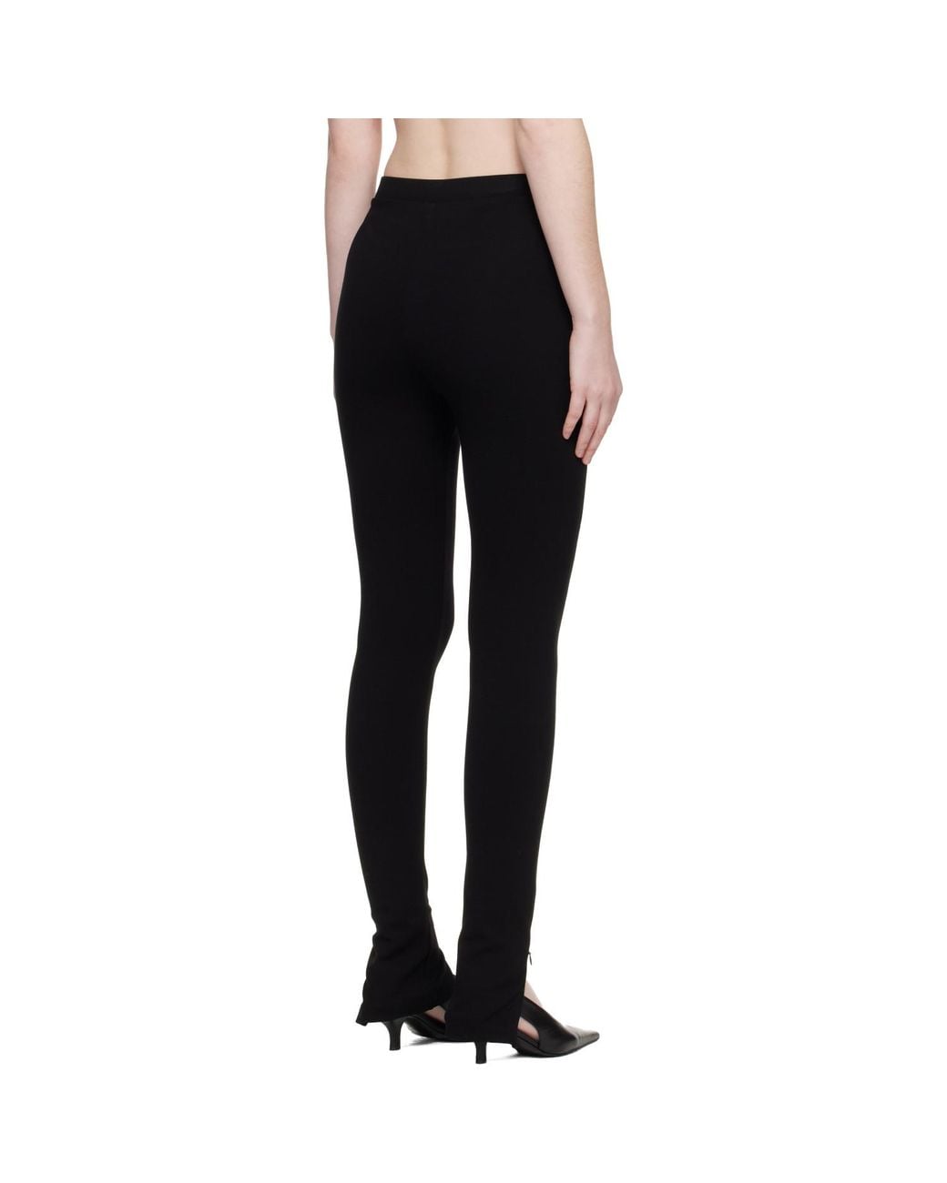 Totême Black Zip Leggings