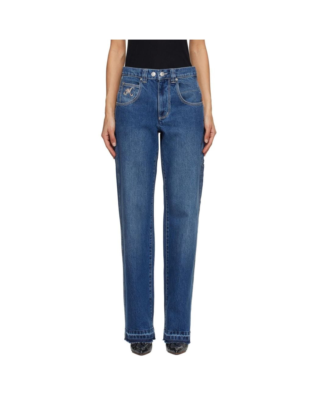 Isabel Marant Blue Jeyda Jeans