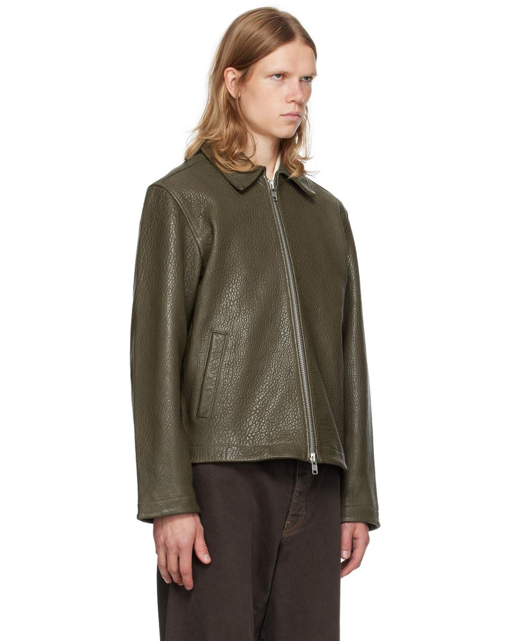 sunflower Short Leather Jacket in Black for Men | Lyst