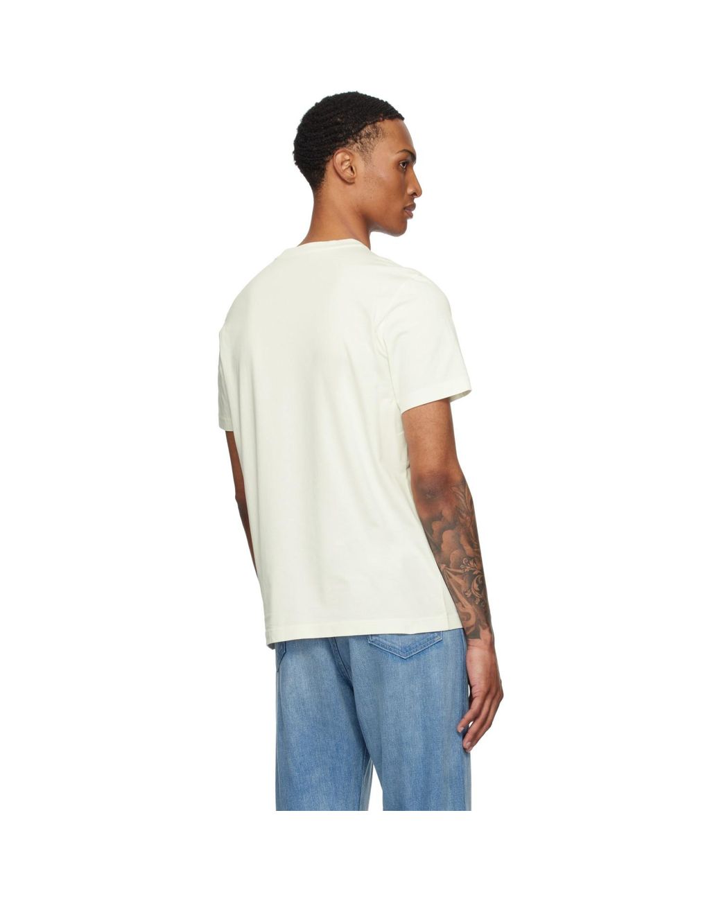 Moncler Black Off- Short Sleeve T-Shirt for men