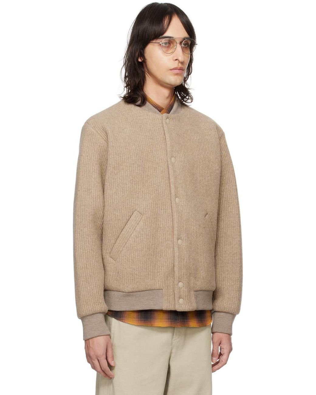 【関税込み】A.P.C. ベージュ Mick ボンバージャケット A.P.C. Mick ボンバージャケット ナチュラル | Lyst