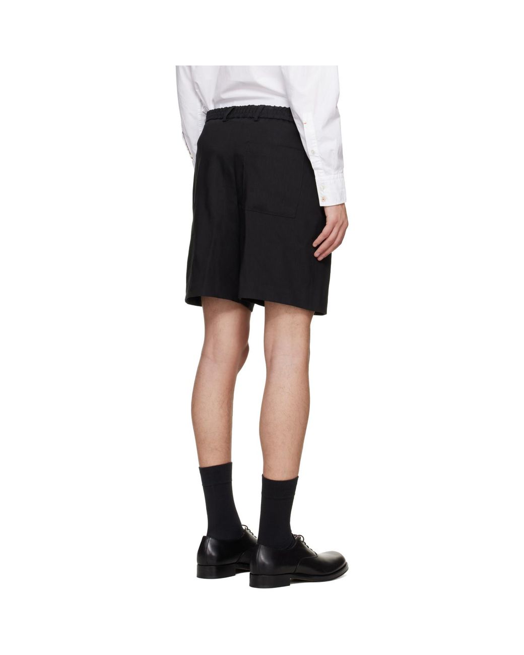 Boss Black Relaxed-Fit Tech Linen Shorts for men