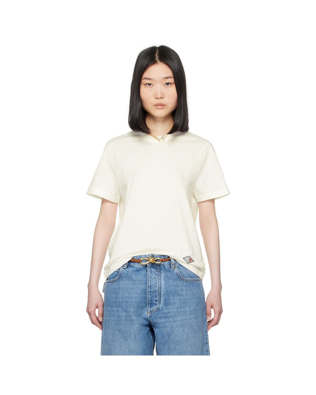 Bottega Veneta White Off- Light T-Shirt