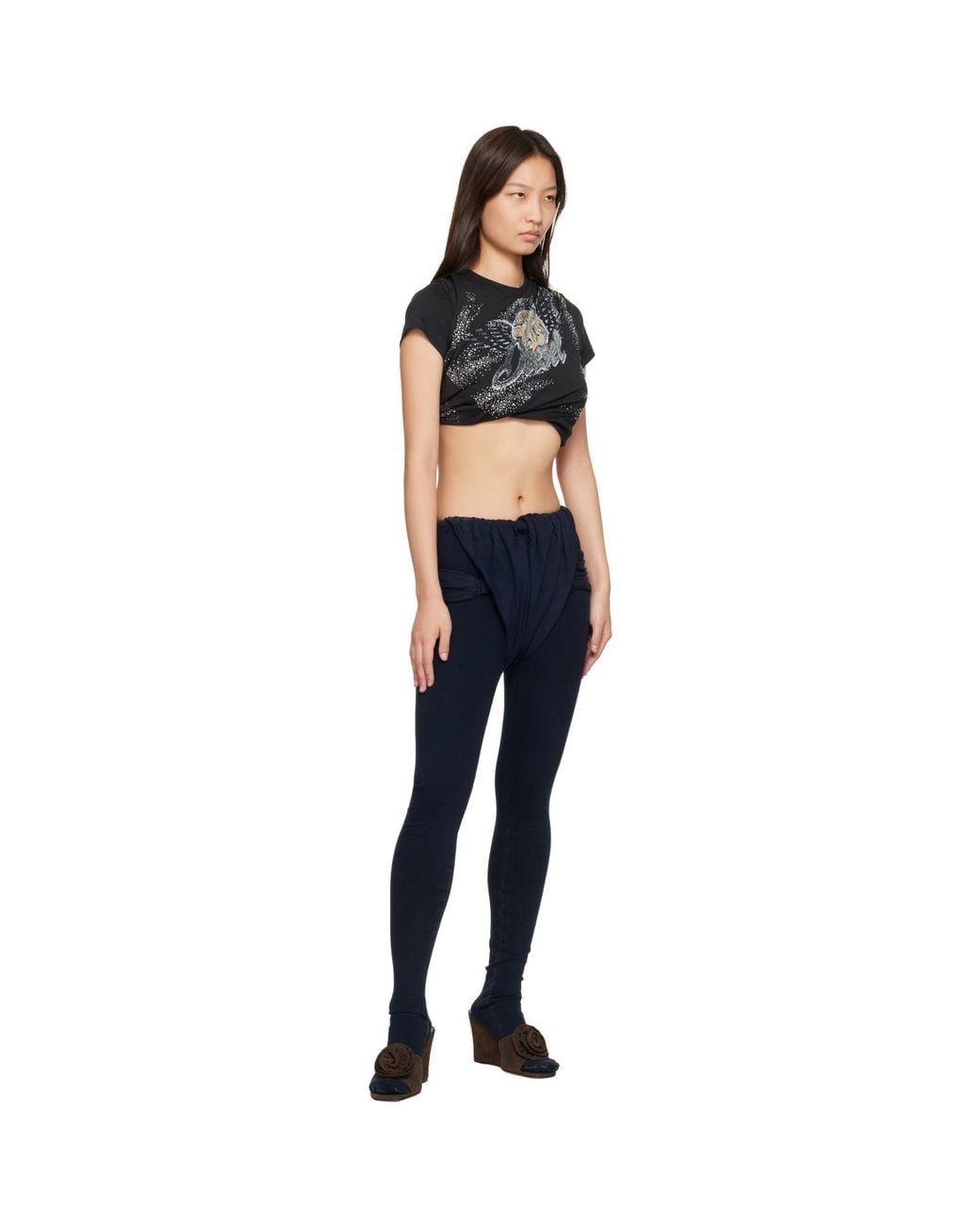 DIESEL Blue Skinny Regular Waist D-Velly Denim Leggings