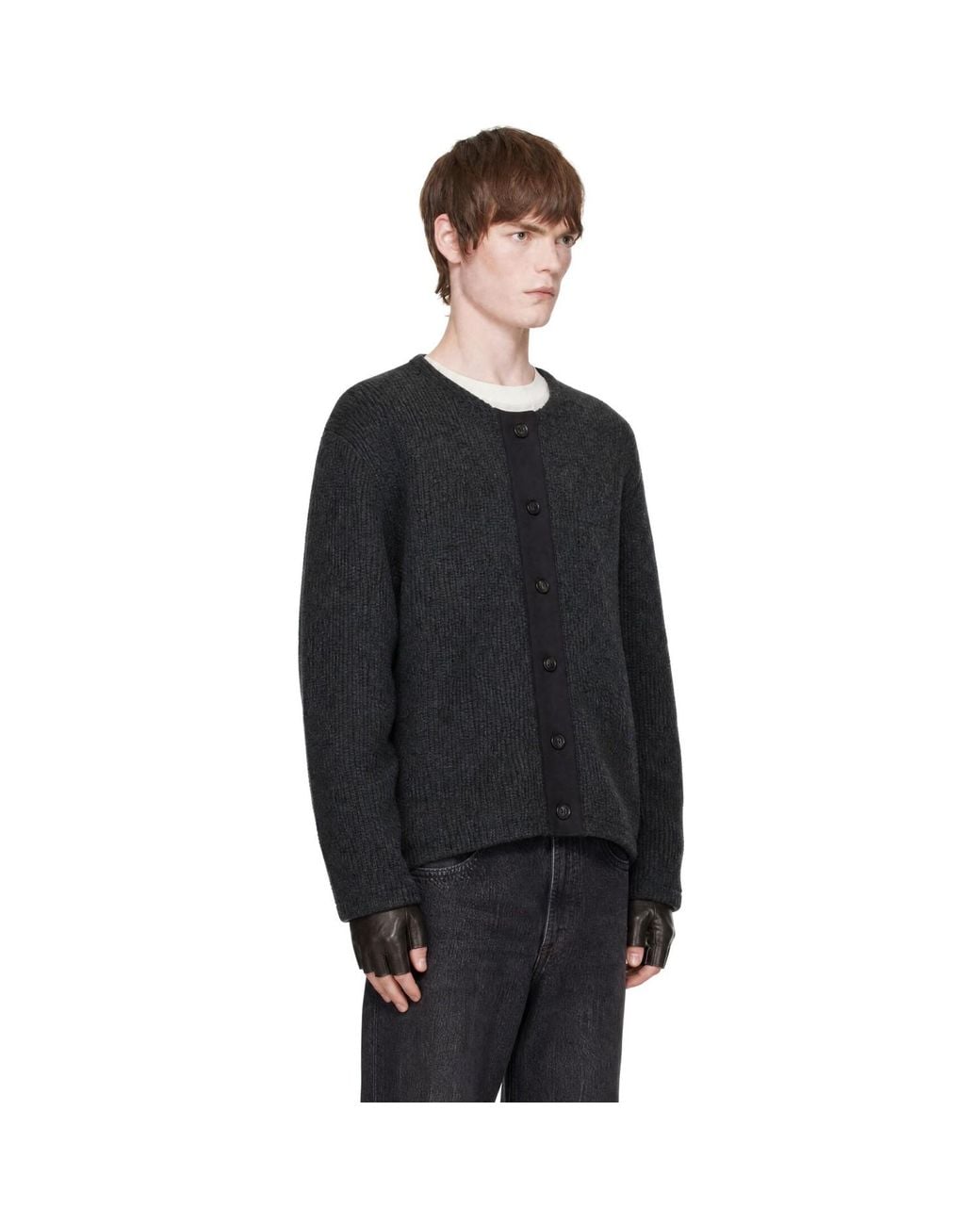 Our Legacy Black Liner Cardigan for men