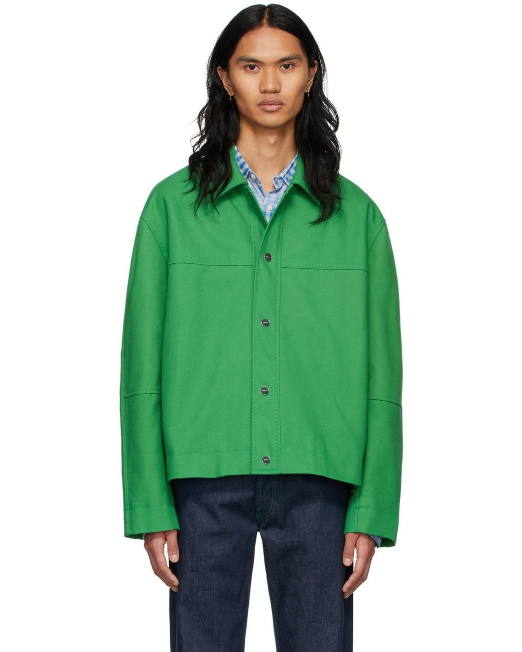Jacquemus Cotton Le Splash 'le Blouson Giardino' Jacket in Green for ...