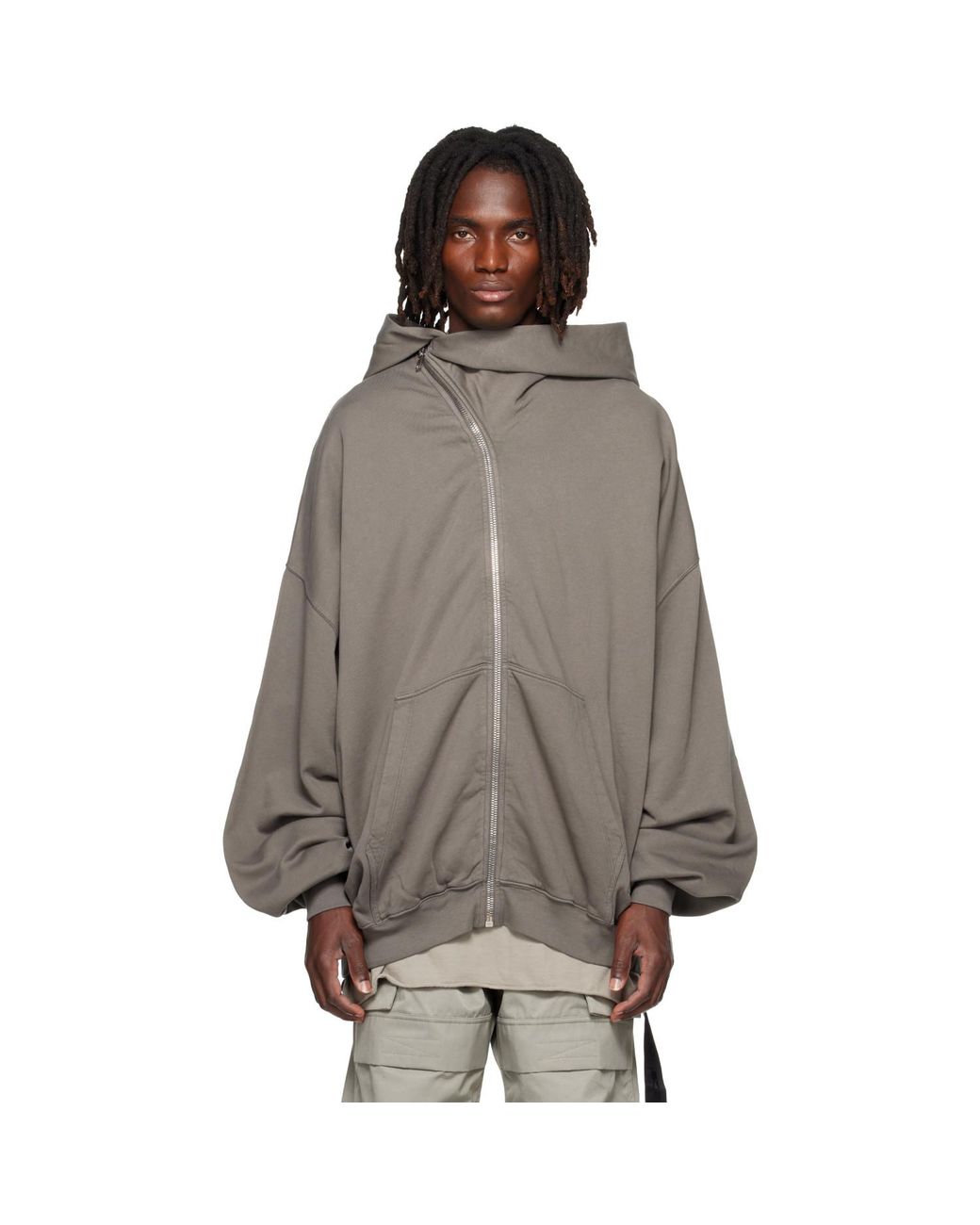 Rick Owens Brown Tower Mountain Hun Hoodie for men