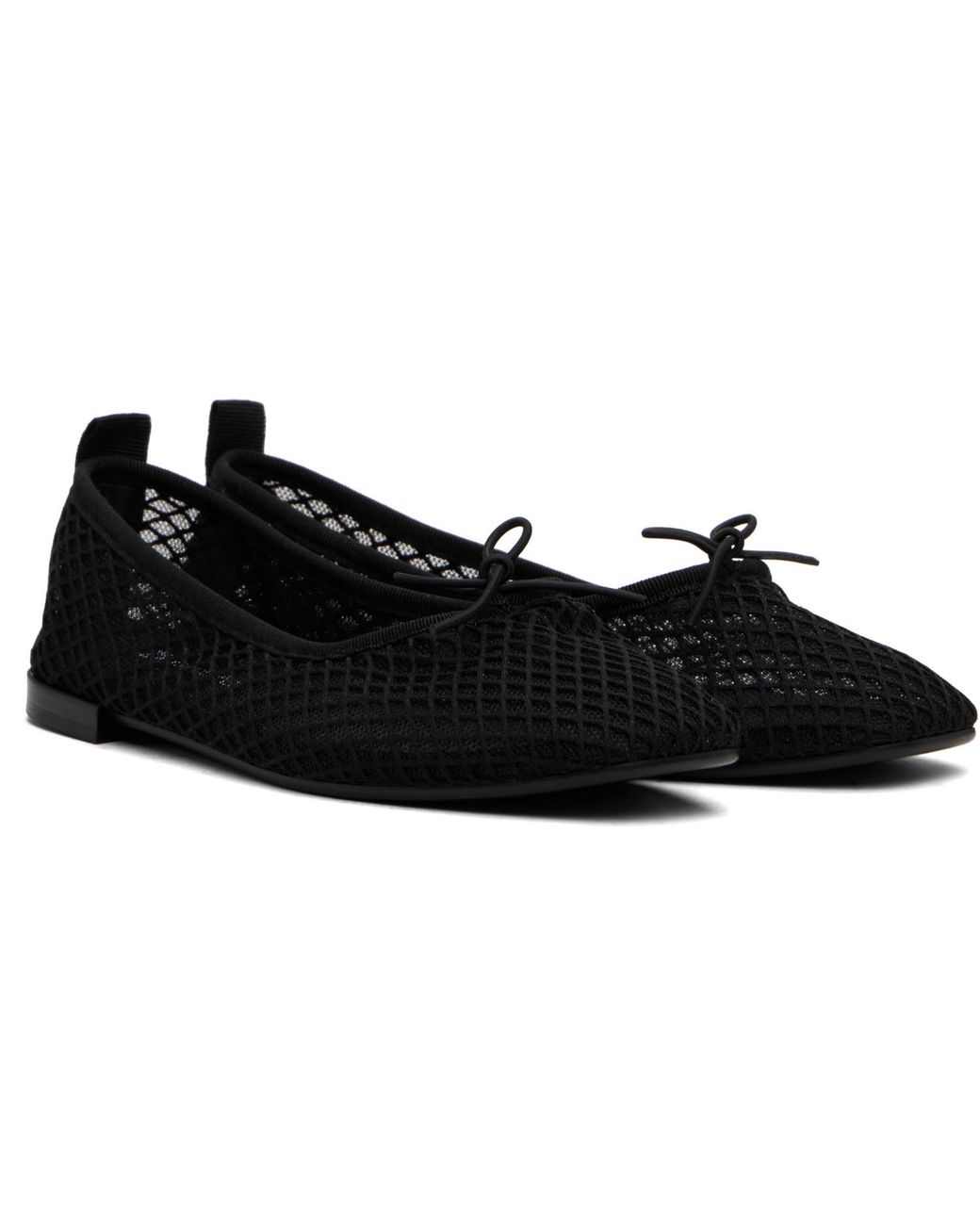 Repetto Black Garance Transparent Rubber Sole Ballerina Flats