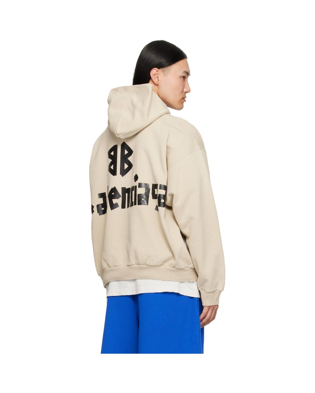 Balenciaga Natural Tape Hoodie for men