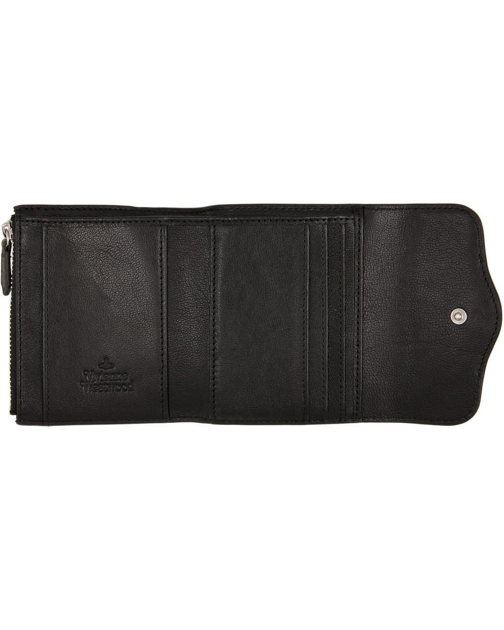 Vivienne Westwood Black Hunter Flap Wallet for men