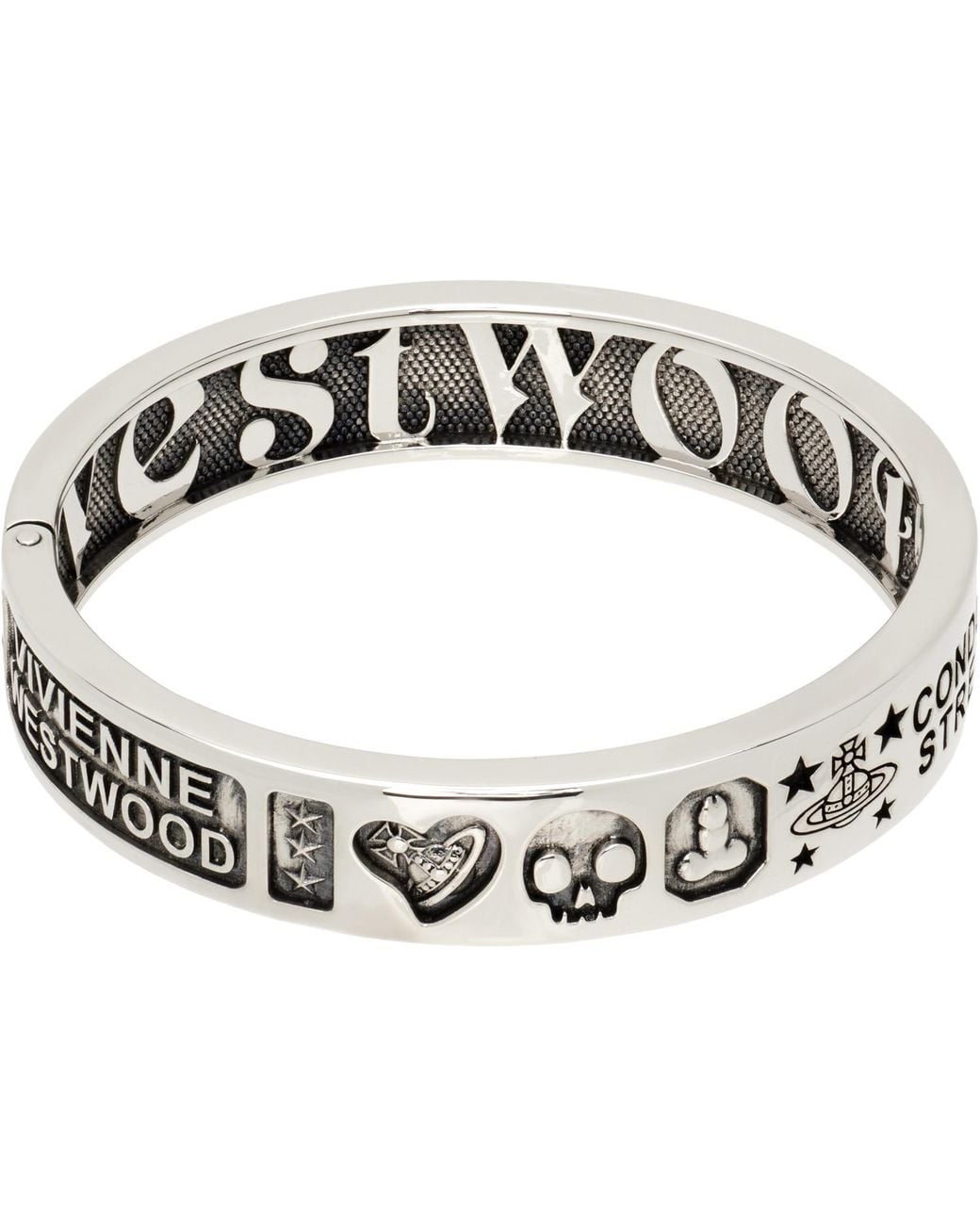Vivienne Westwood Metallic Lancelot Bangle Bracelet for men