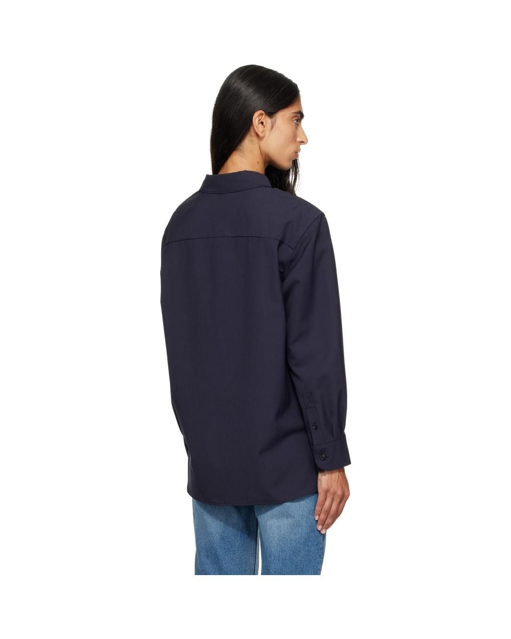 A.P.C. Blue Elegant Overshirt