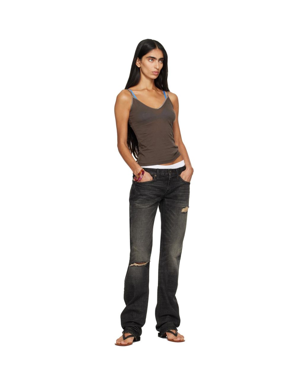 Raimundo Langlois Black Ssense Exclusive Slim Straight Jeans