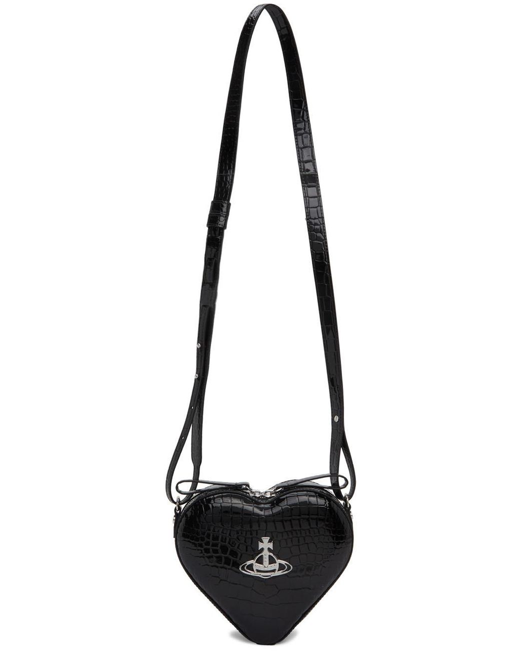 Vivienne Westwood Ella Heart Crossbody Bag in Black | Lyst Vivienne Westwood Ella Heart Crossbody Bag in Black | Lyst