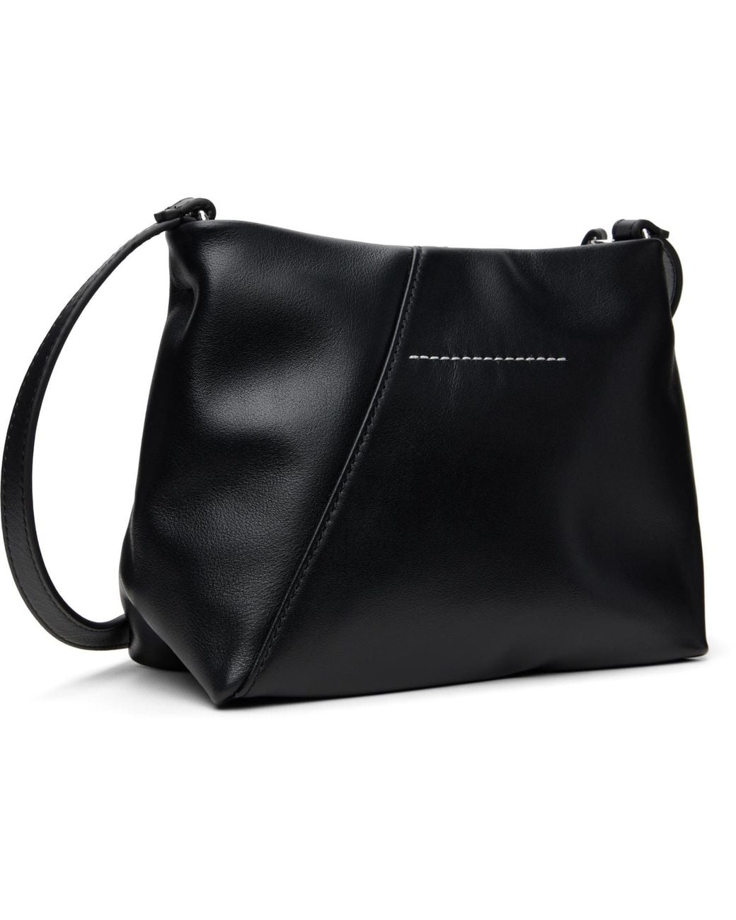 MM6 by Maison Margiela Black Folded Shoulder Bag for men