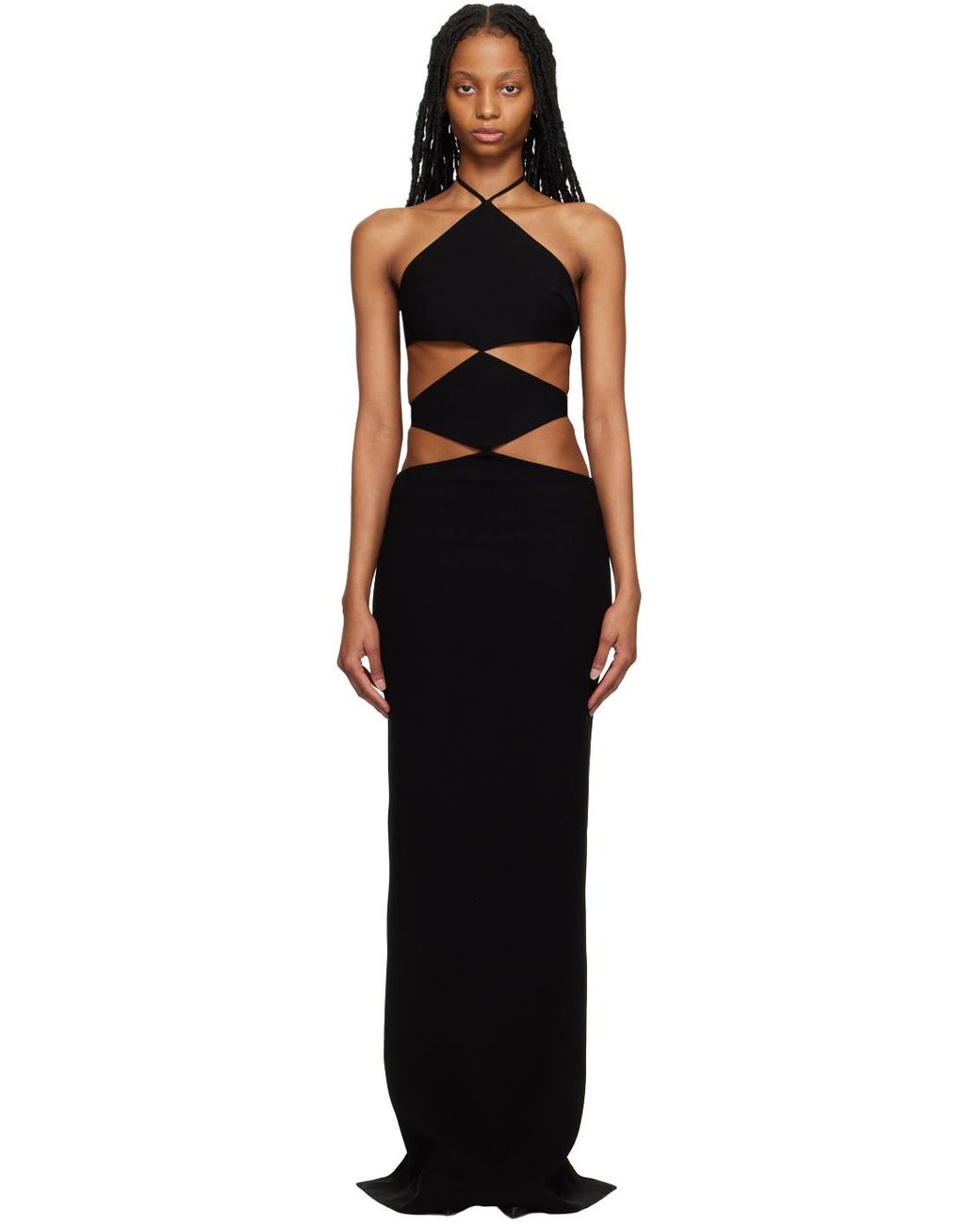 ワンピースその他 MONOT Black long dress with slit Monot Mônot Black Cutout Maxi Dress | Lyst Canada