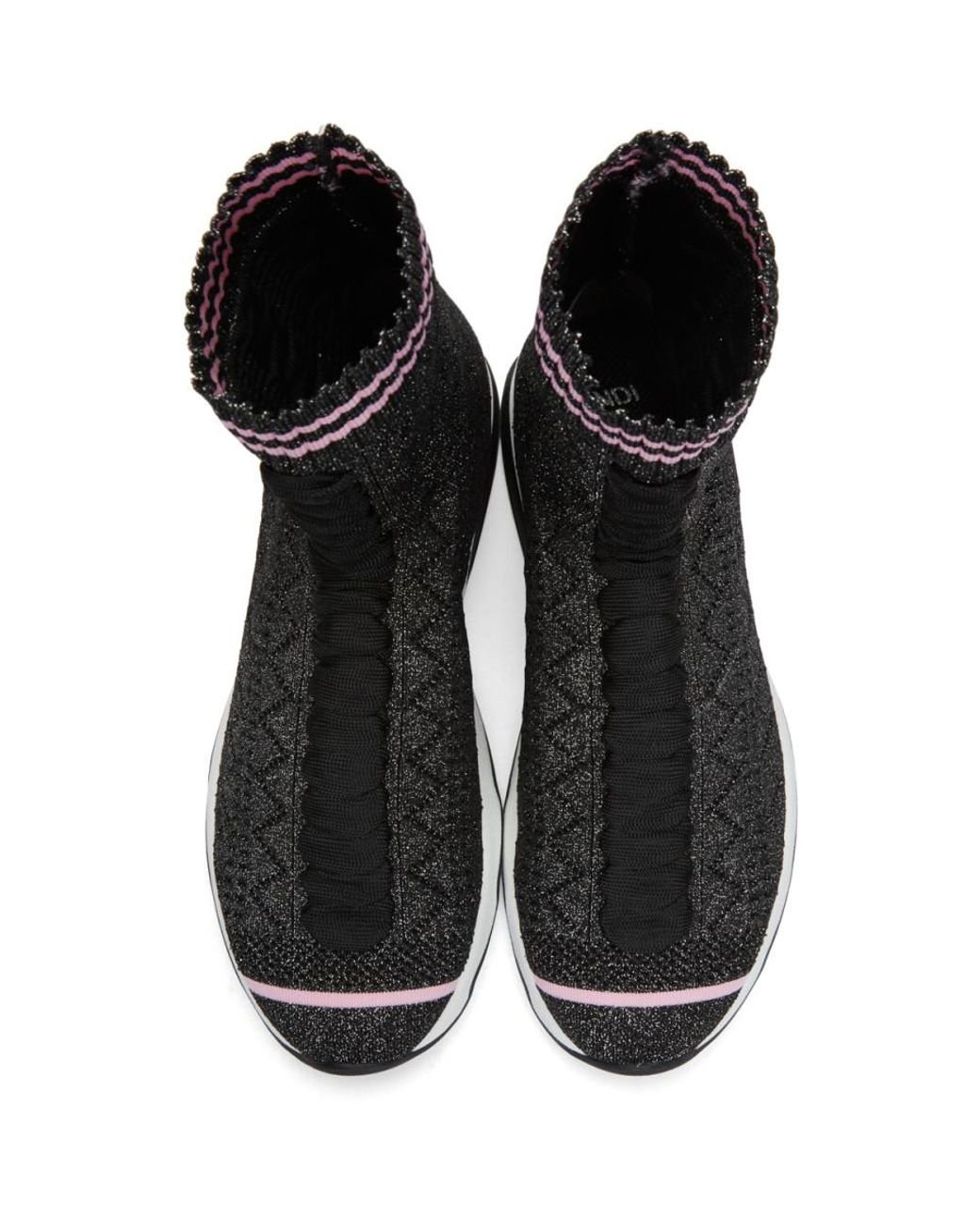 Basket chaussette online fendi
