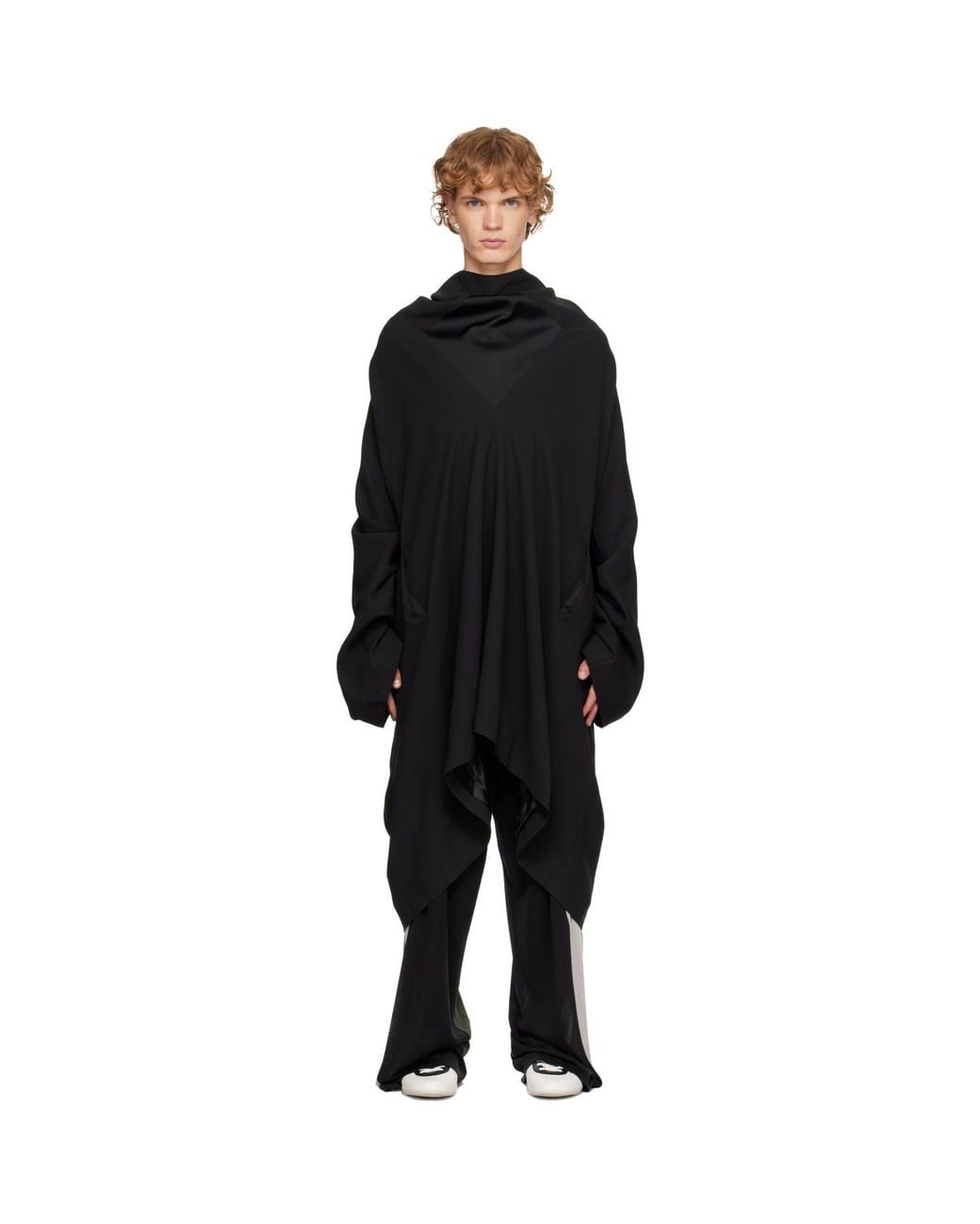 Kiko Kostadinov Black Moder Tunic Coat for men