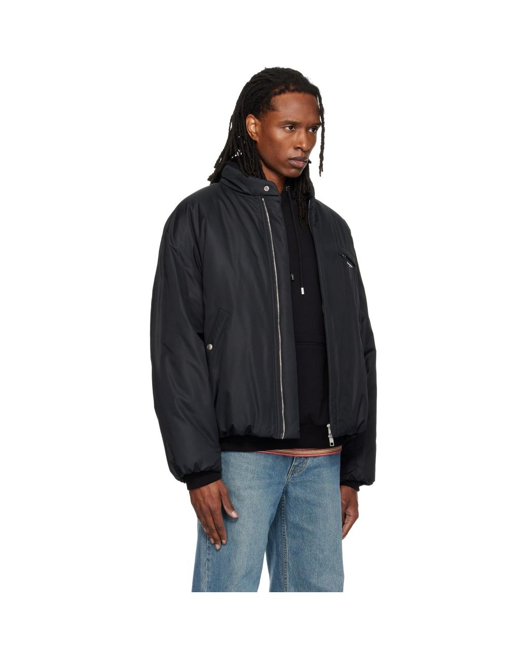 Wooyoungmi Black Insulated Logo Jacket for men