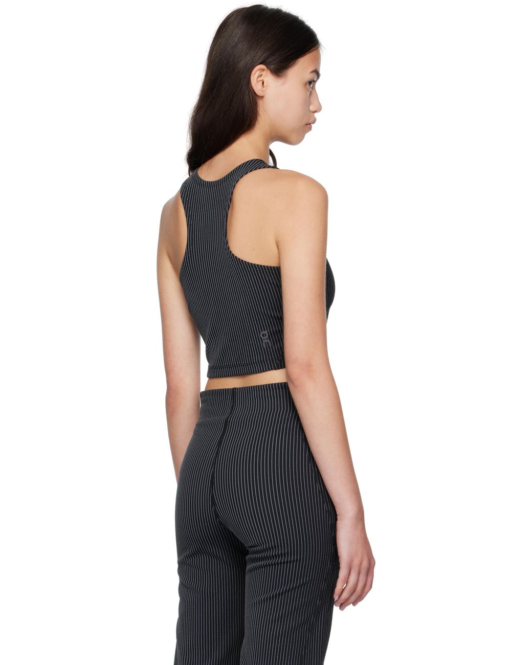 On Shoes Black All-Day Ribbed Crop Sport Top