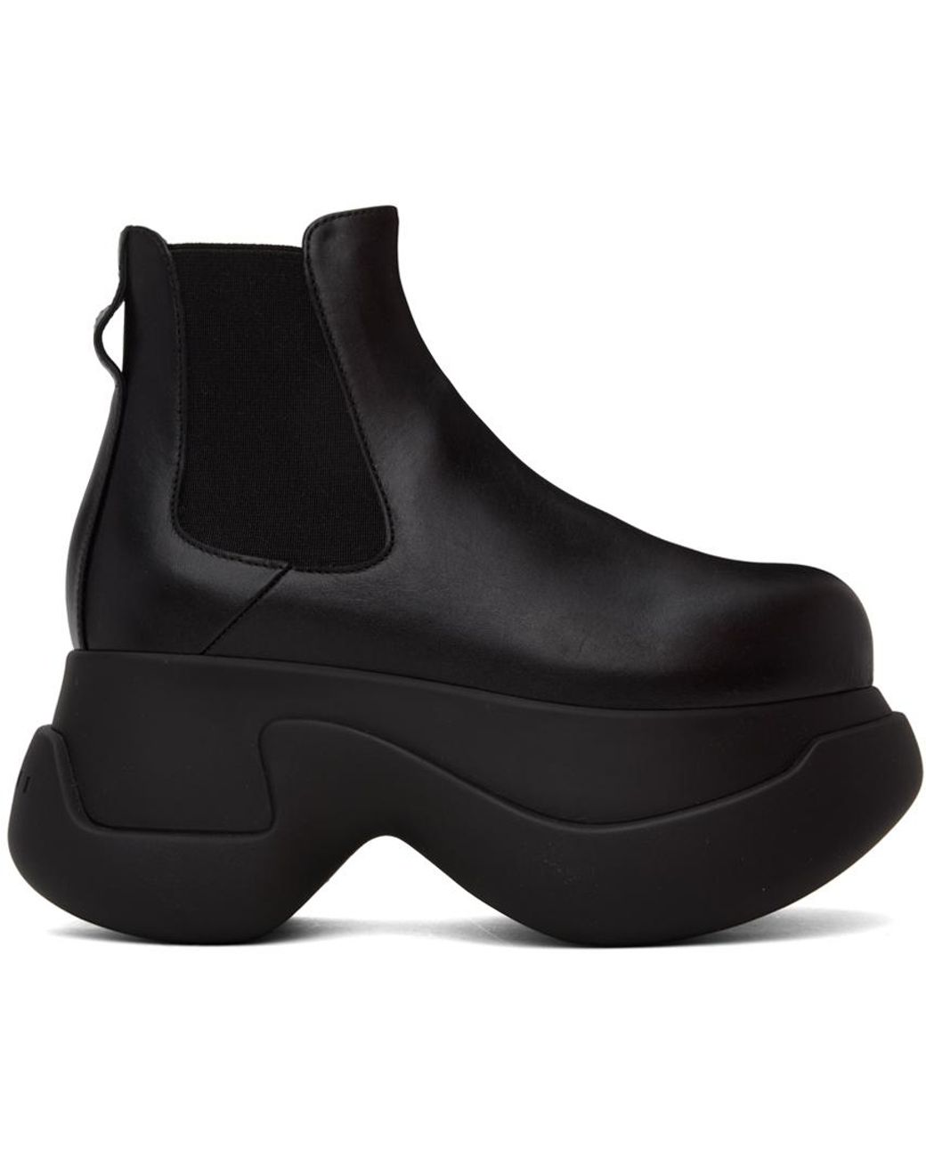 【関税込み】Marni ブラック Chunky チェルシーブーツ MARNI/チェルシーブーツ