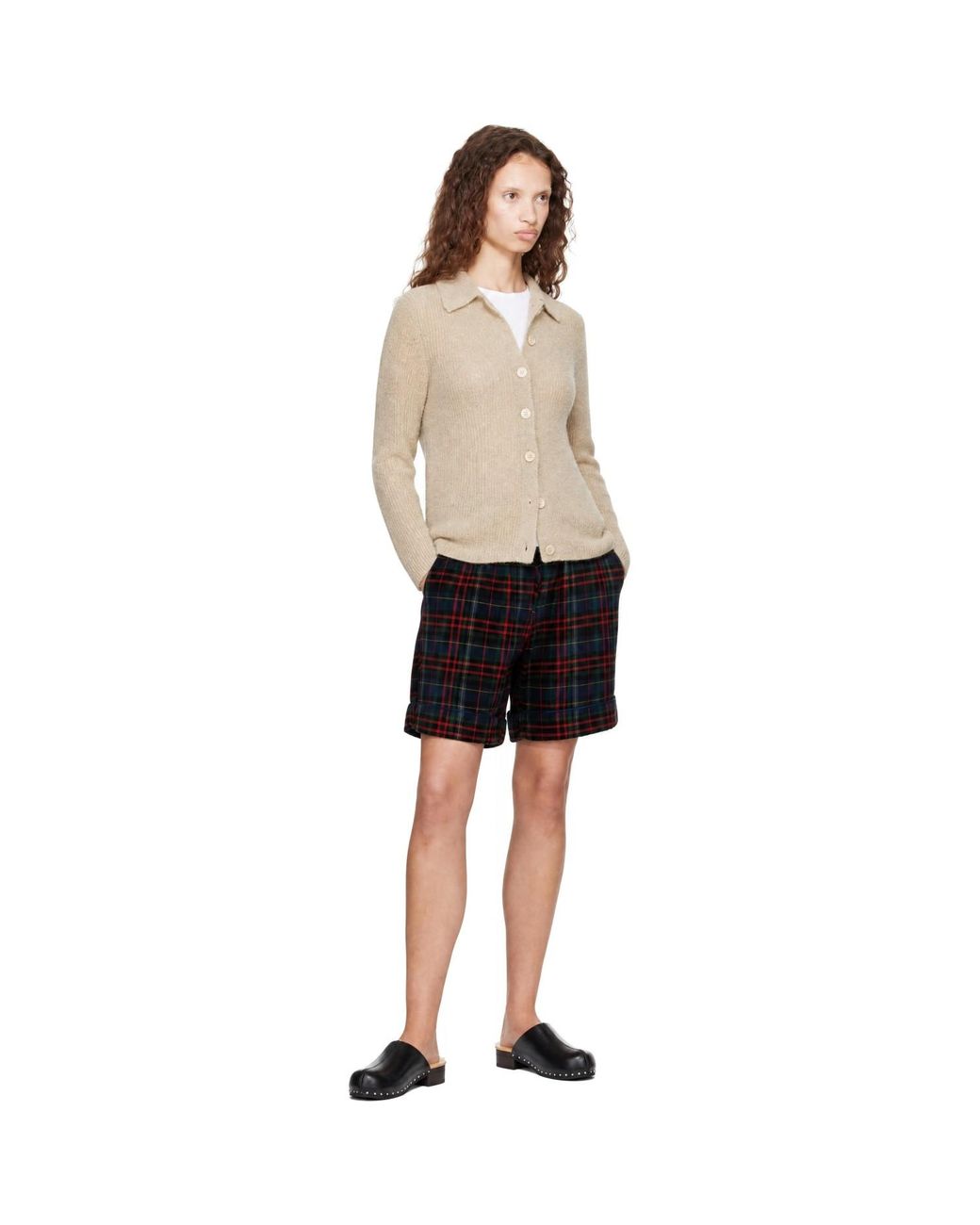 R13 Black Jumbo Pyjama Shorts