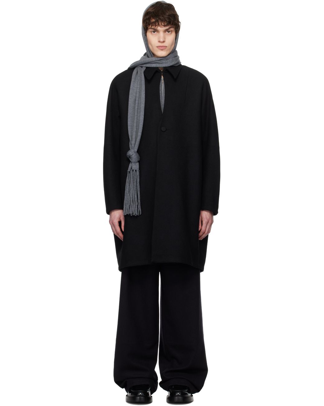 メンズ AARON ESH ブラック キーホール コート ブラック | Lyst