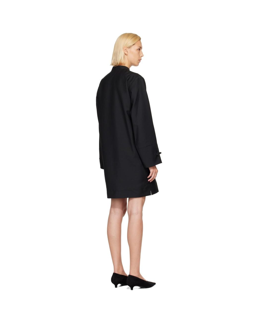 Rohe Black Pankou Closure Minidress