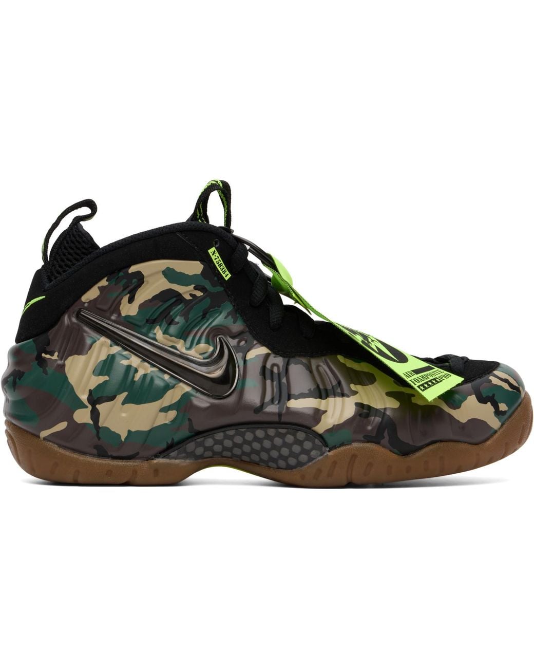 Nike Green Khaki Air Foamposite Pro Prm Sneakers for men