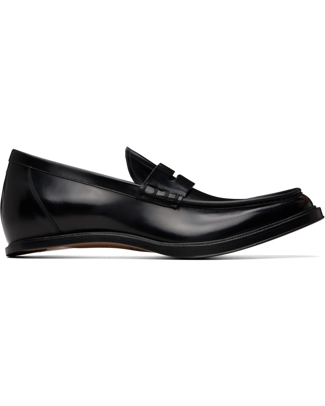 Maison Margiela Black Heel-Less Loafers for men