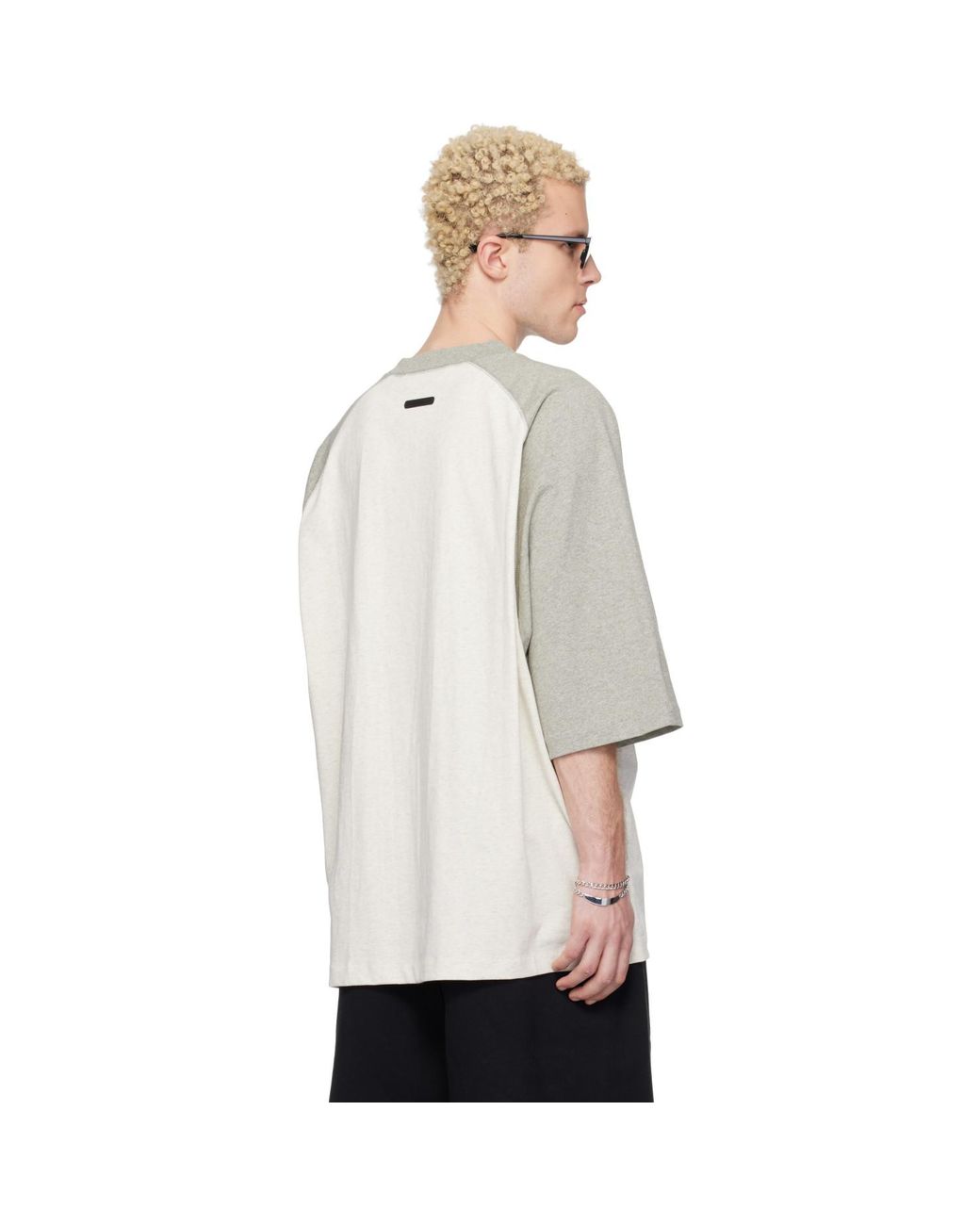 Fear Of God White Off- & Signature Baseball T-Shirt for men
