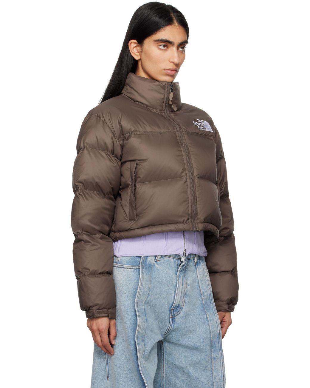The North Face ブラウン ヌプシ ショート ダウンジャケット ブラウン 