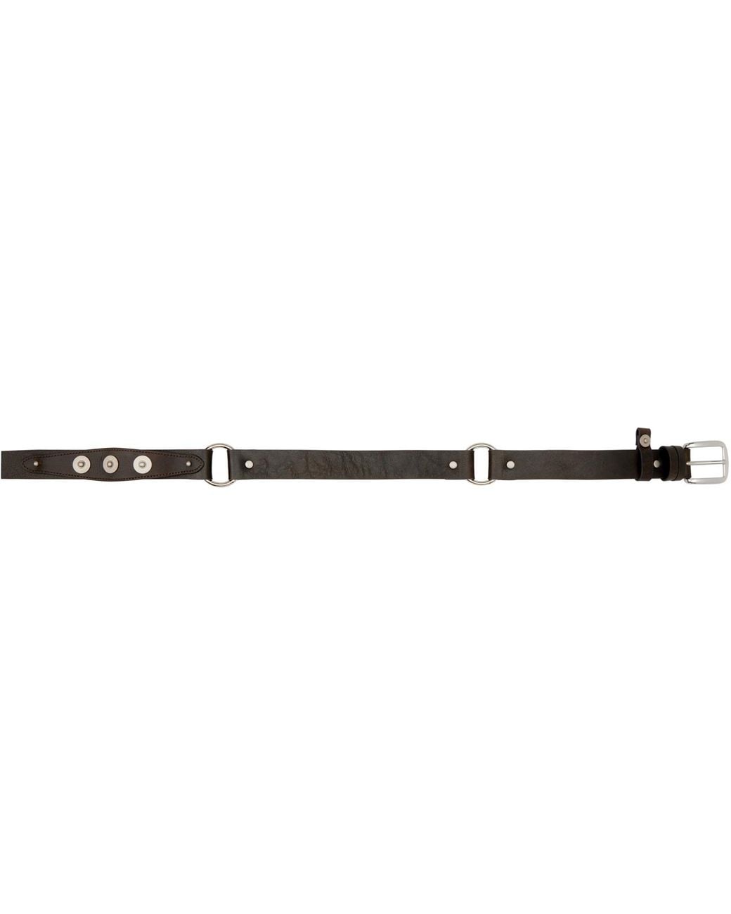 OPEN YY Brown Snap Western Belt