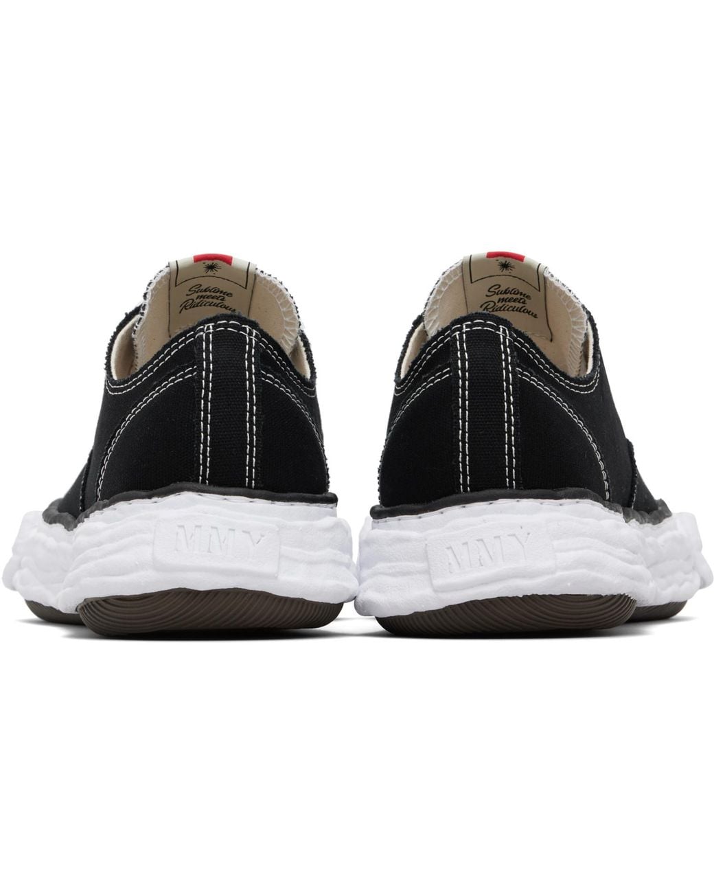 Maison Mihara Yasuhiro Black Peterson23 Og Sole Canvas Low-Top Sneakers for men
