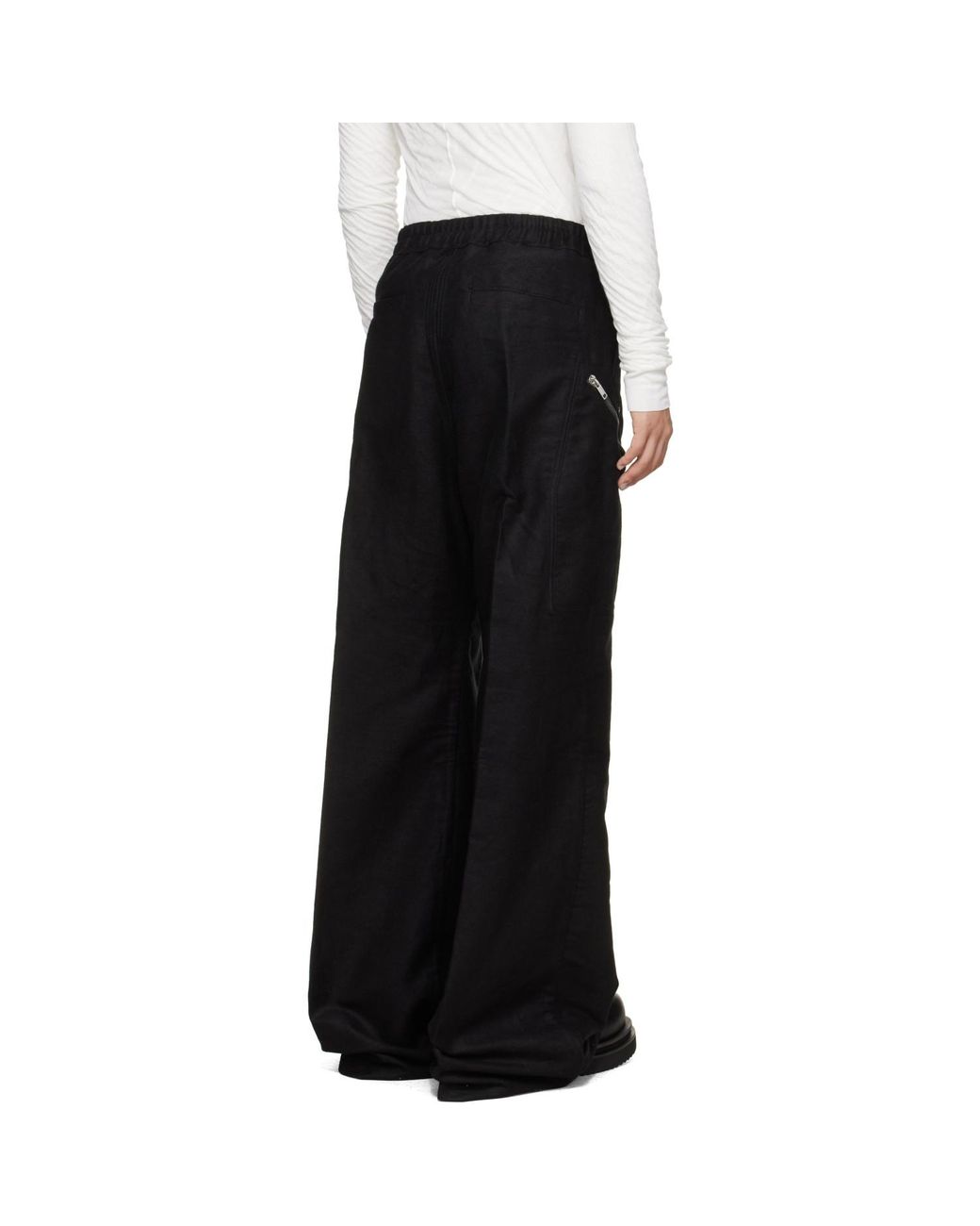 Rick Owens Black Tower Heizer Belas Cargo Pants for men