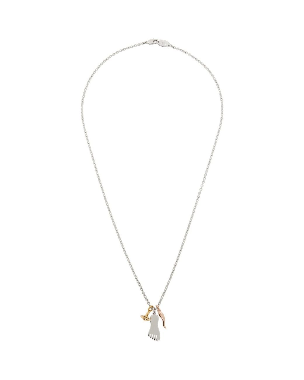 Vivienne Westwood Metallic Briant Pendant Necklace for men