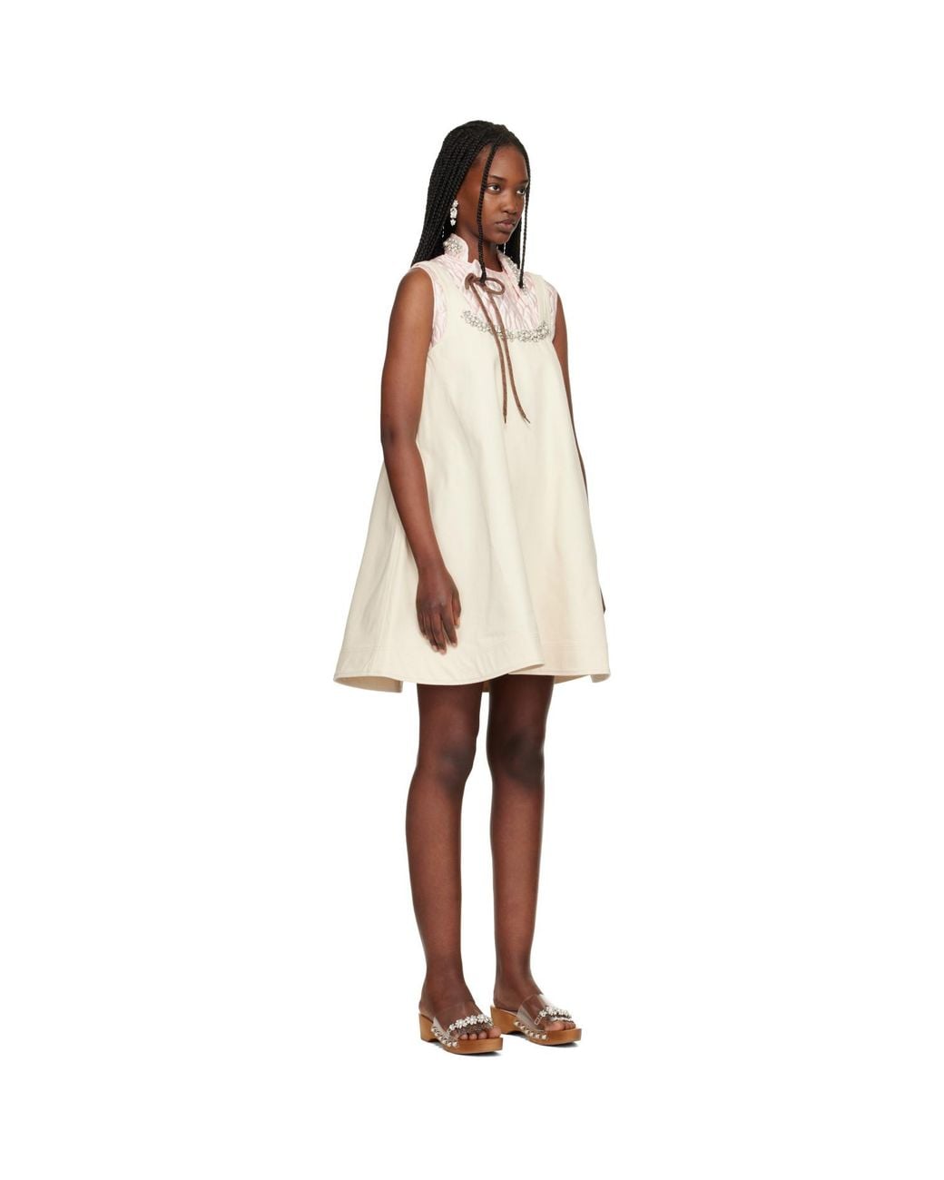 Simone Rocha Black A-Line Minidress
