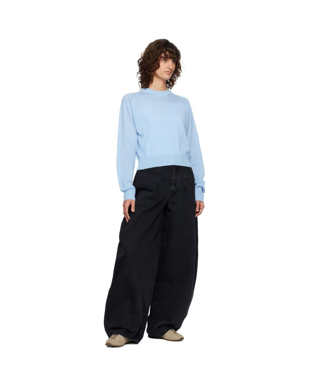Pull Bleu À Logo J Jacquemus en coloris Blue