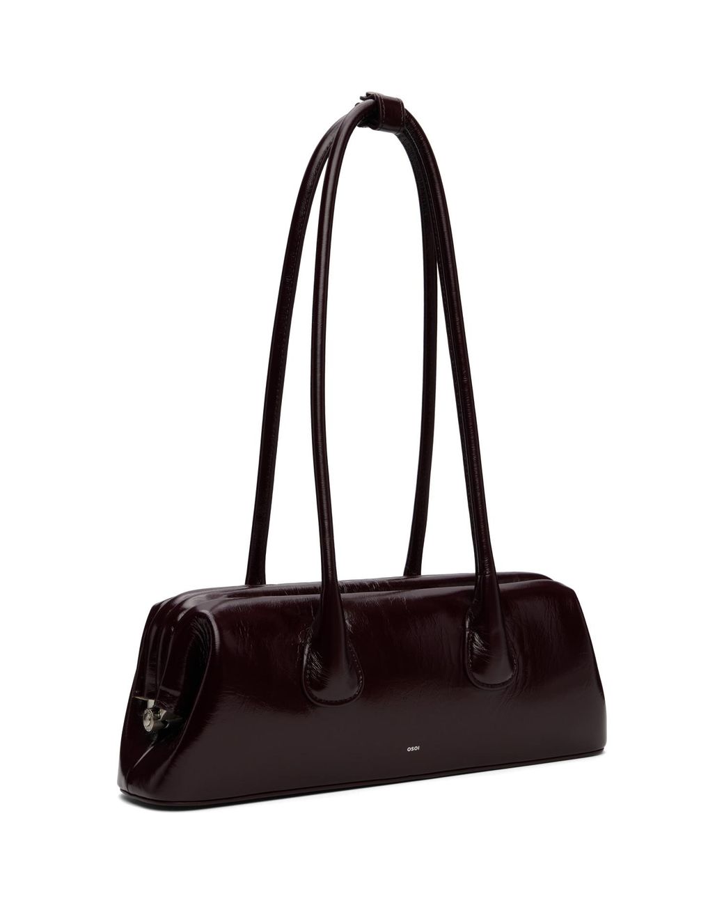 OSOI Black Burgundy Boat Wide Mini Bag
