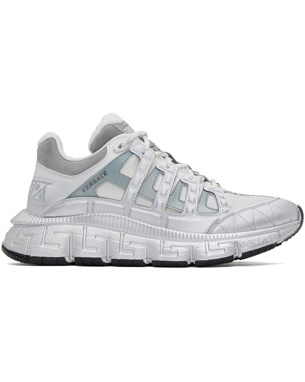 Versace White 'trigreca' Sneakers for men