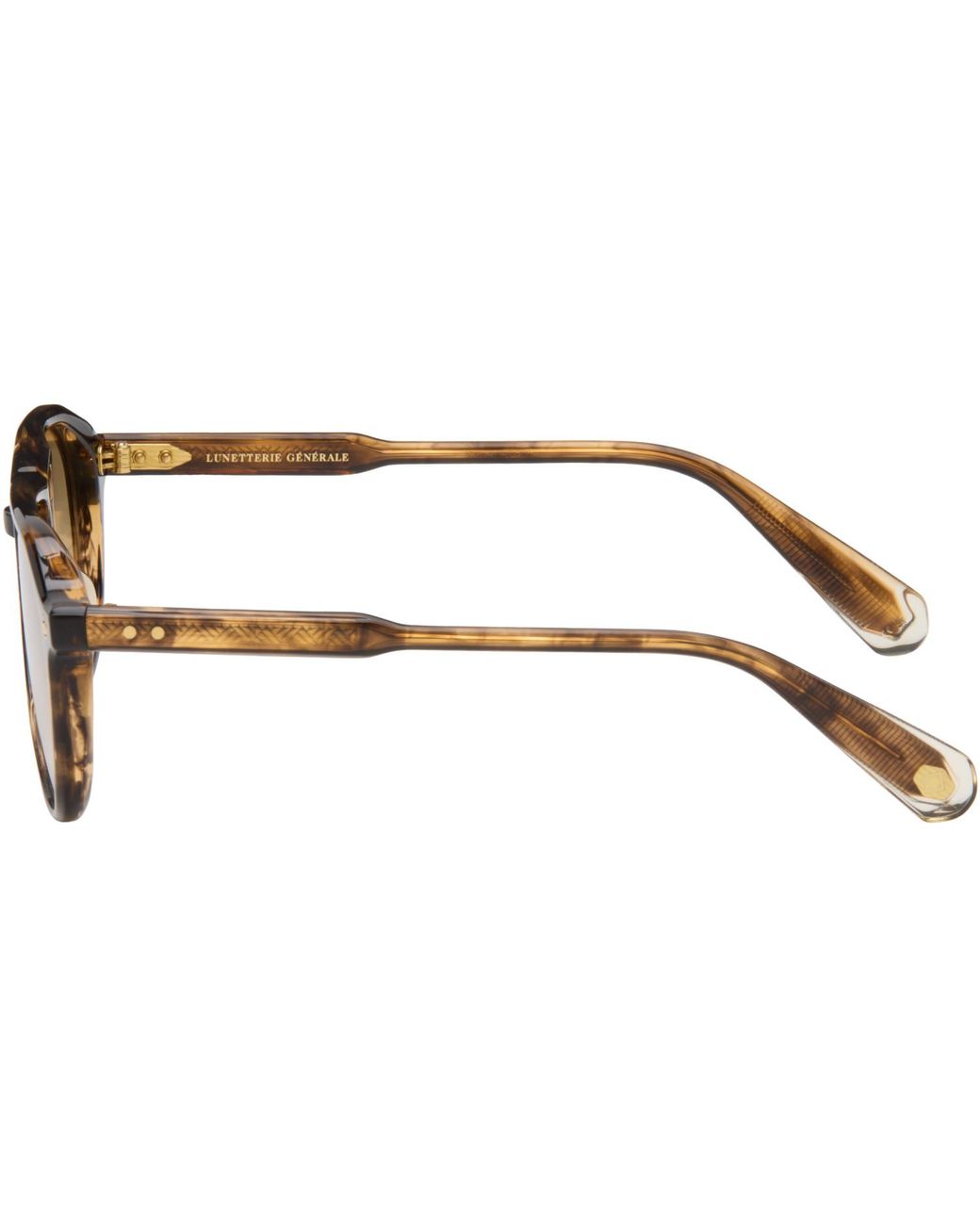 Lunetterie Generale Brown 'Gran Turismo' Sunglasses for men