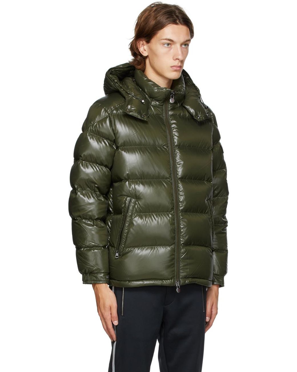 dışarı çıkma army green moncler jacket 