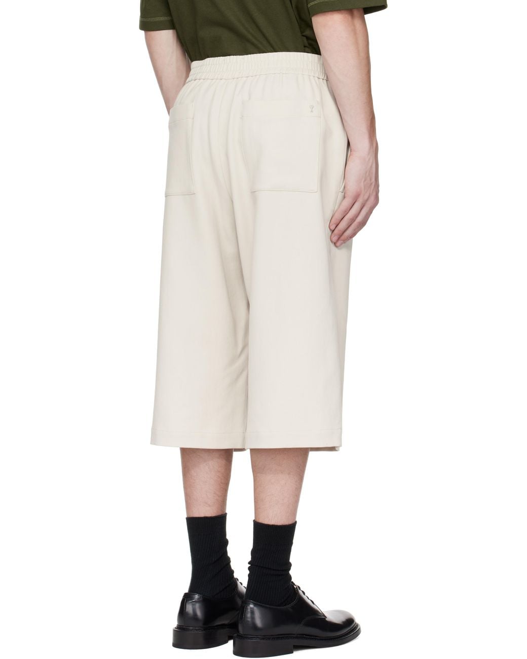 AMI Natural Elasticated Large Shorts for men
