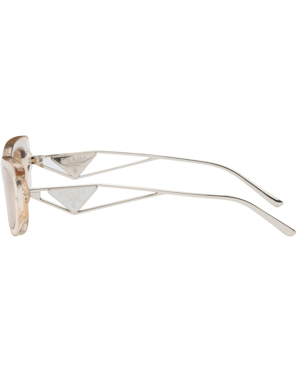 Prada Pink Triangle Logo Sunglasses