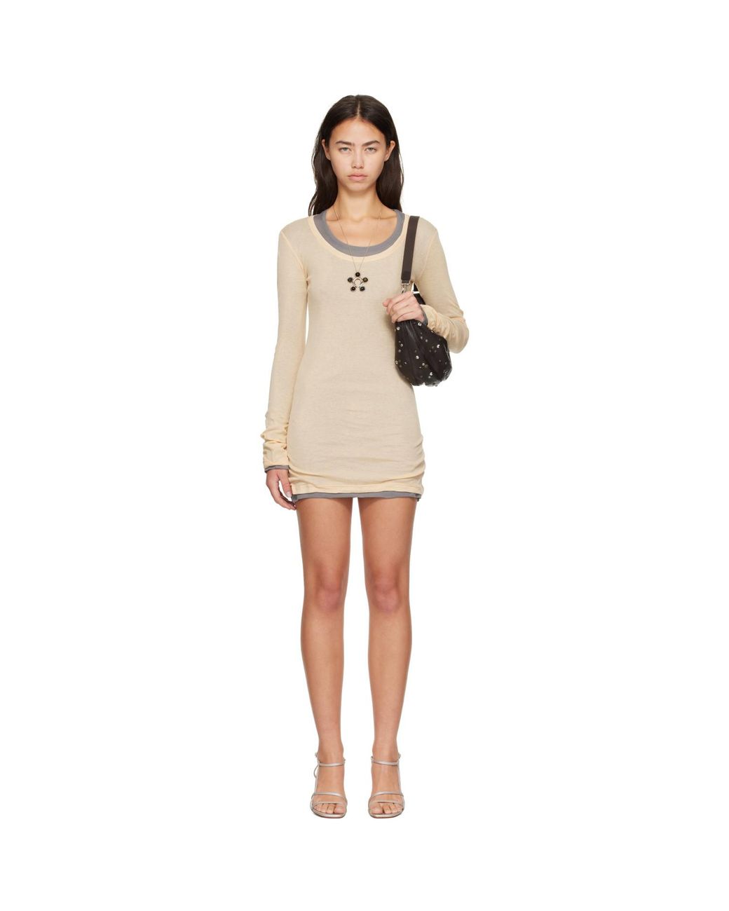GIMAGUAS Natural Bahmon Minidress