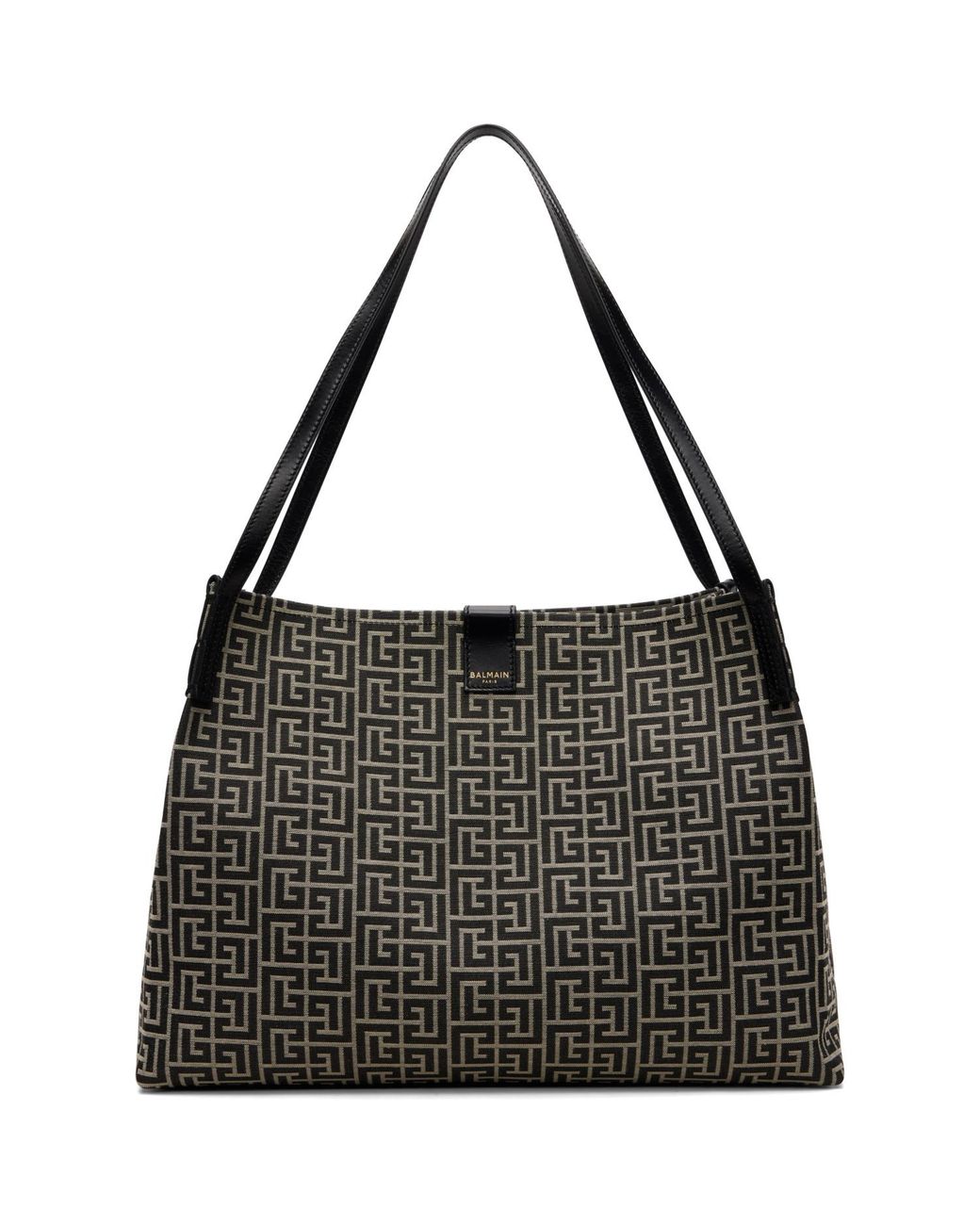 Balmain Black Off- Medium Release Shopper Tote