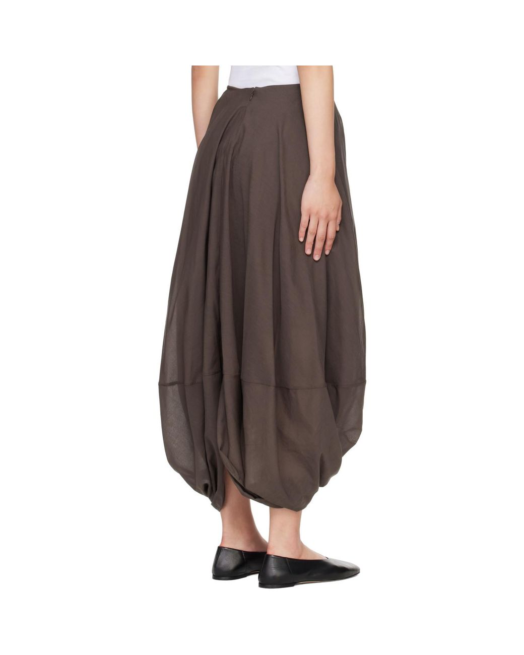 Totême Brown Cocoon Maxi Skirt