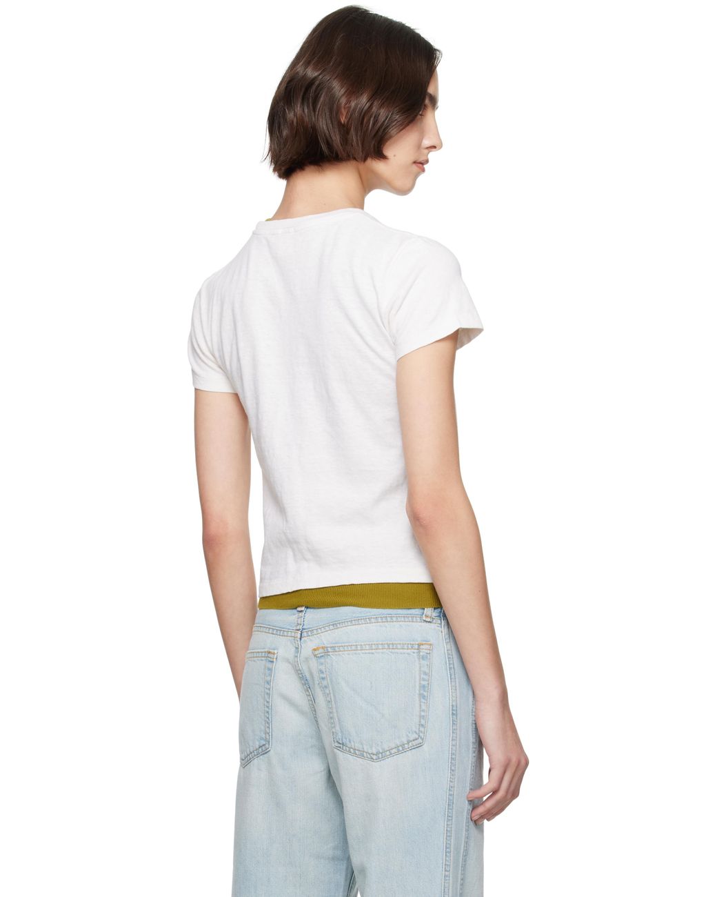 White Classic 'Peanuts Crush' T-shirt by Re/Done on Sale