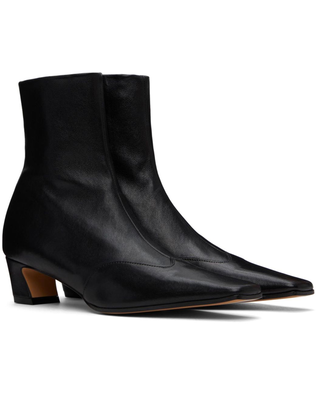 Khaite Black 'The Nevada' Stretch Low Boots