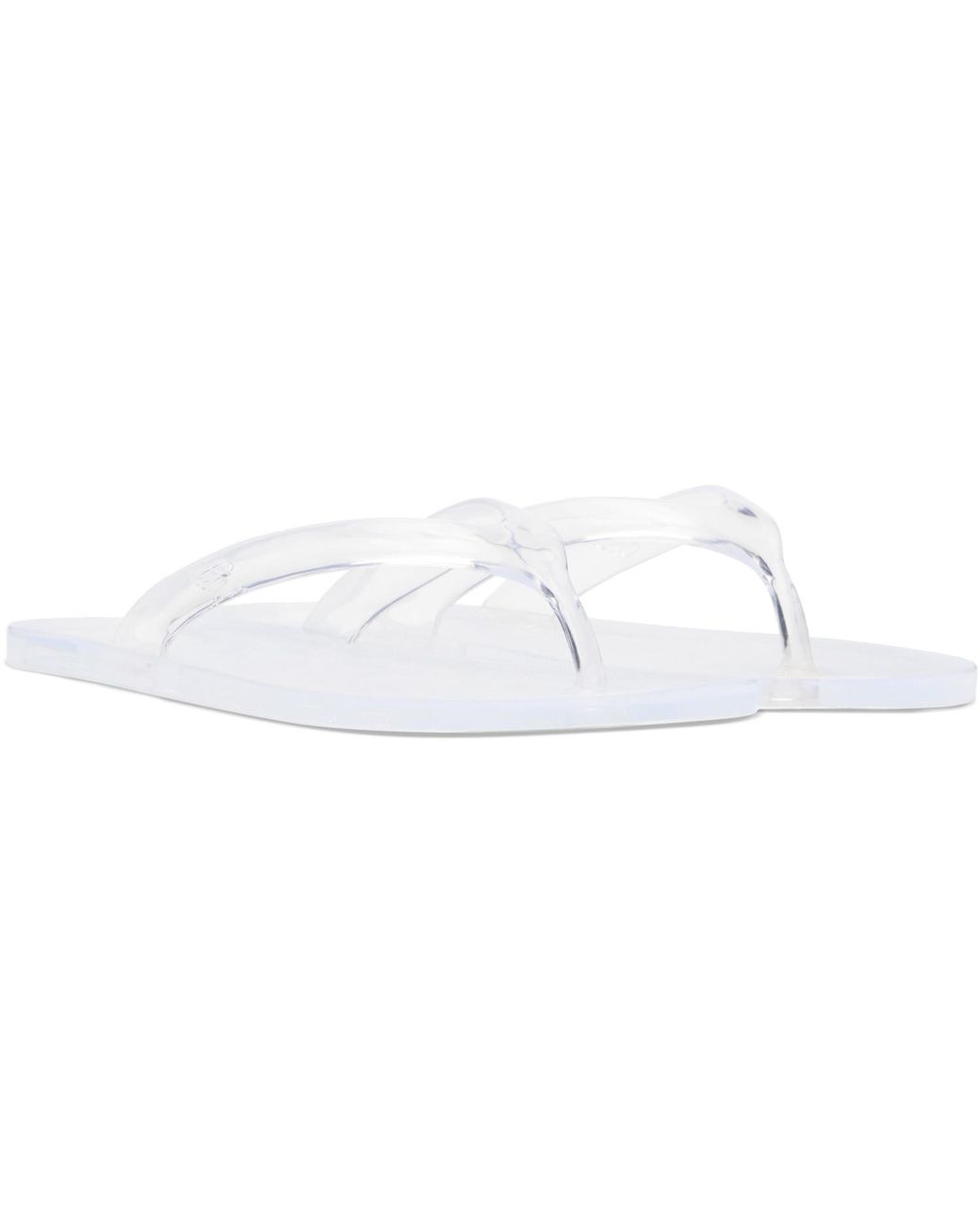 Ancient Greek Sandals White Transparent Jelly Flip-Flops